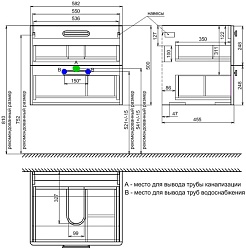 Iddis Тумба с раковиной Brick 60 белая – фотография-11